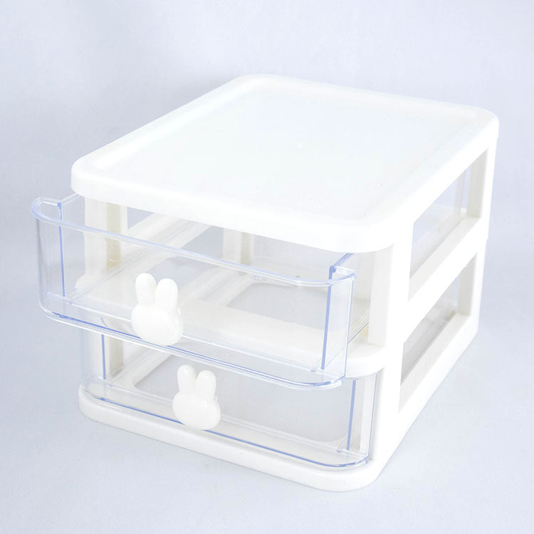 うさぎ2段卓上チェスト