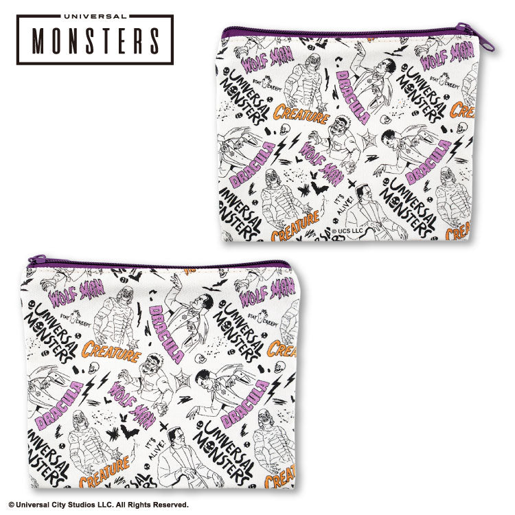 ユニバーサルモンスターズ コラボ フラットポーチ