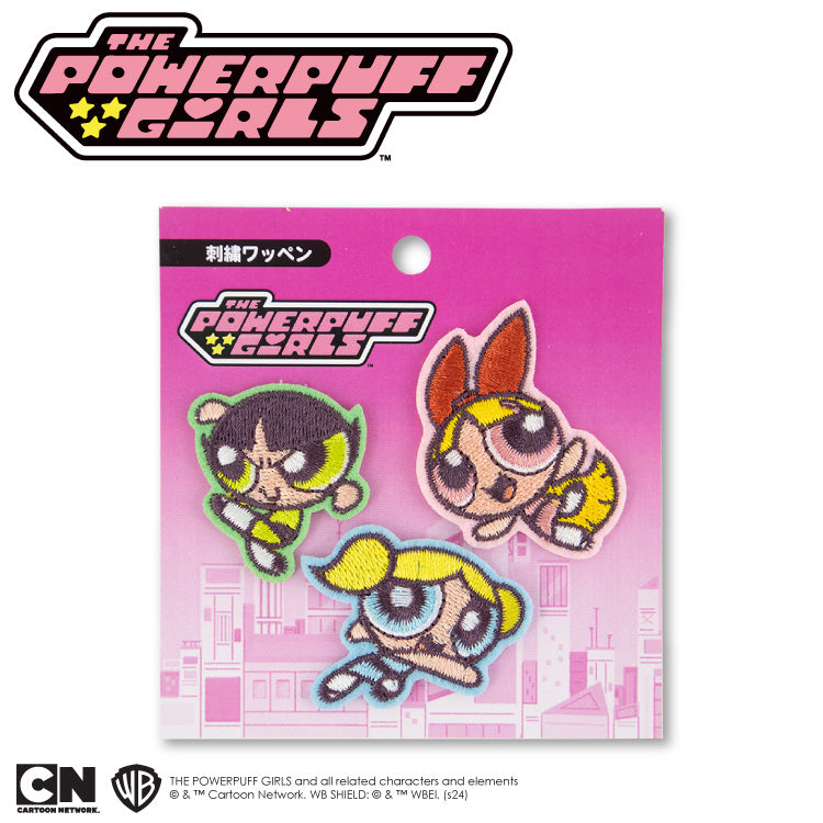 パワーパフ ガールズ コラボ アイロンワッペン3P