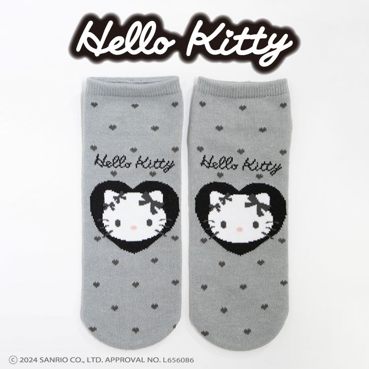 ガーリーモノトーンキティ コラボ アンクルソックス