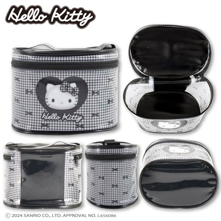 ガーリーモノトーンキティ コラボ バニティポーチ