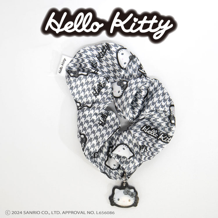 ガーリーモノトーンキティ コラボ チャーム付きシュシュ