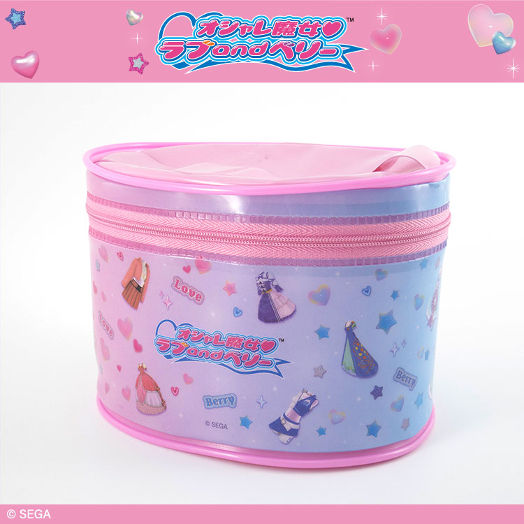 オシャレ魔女?ラブandベリー コラボ クリアバニティポーチ