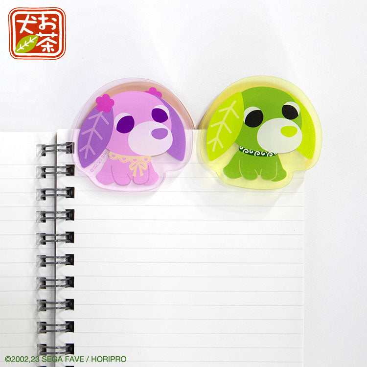 お茶犬 コラボ アクリルクリップ2P