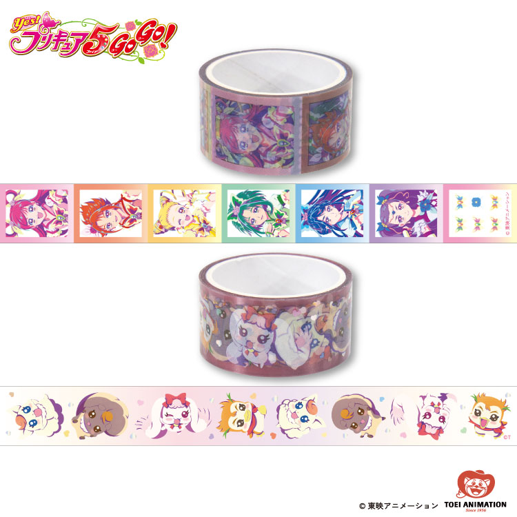 Yes!プリキュア5GoGo! コラボ クリアロールテープ2P