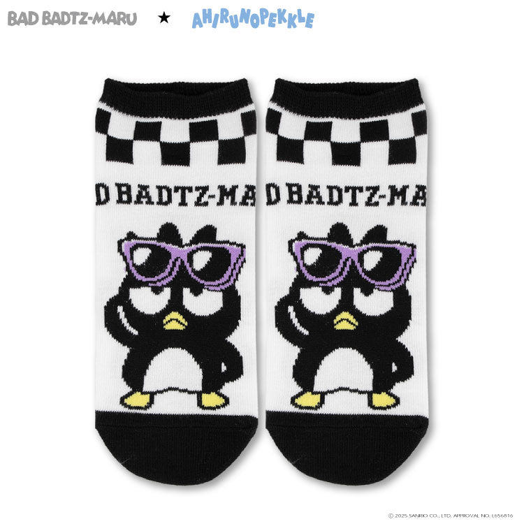 バッドばつ丸&あひるのペックル コラボ アンクルソックス