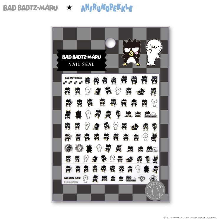 バッドばつ丸&あひるのペックル コラボ ネイルシール
