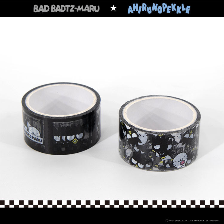 バッドばつ丸&あひるのペックル コラボ クリアロールテープ