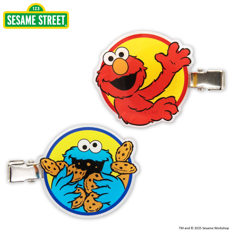 セサミストリート コラボ アクリル前髪クリップ