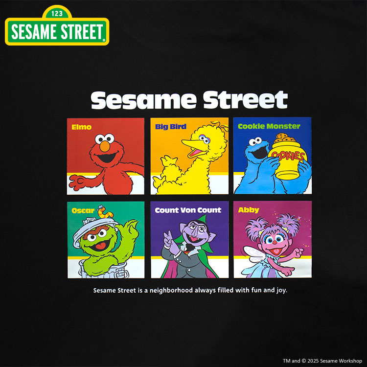 【WEB限定】セサミストリート コラボ オーバーサイズTシャツ