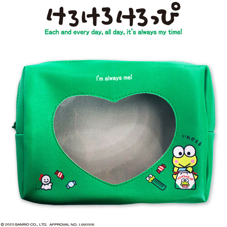 けろけろけろっぴ コラボ 窓付きポーチ