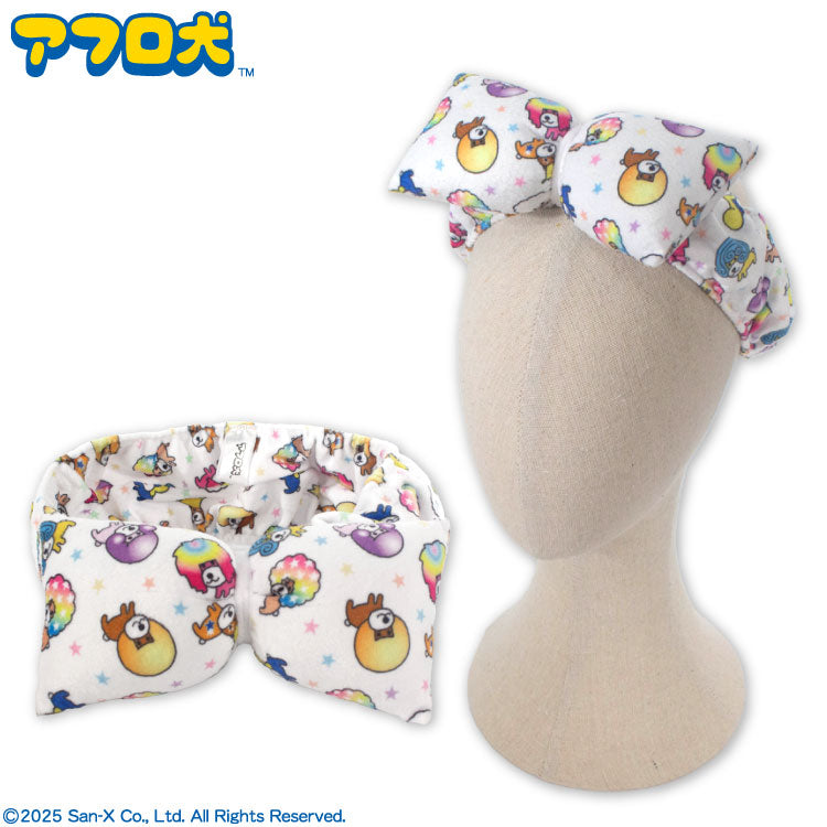 アフロ犬 コラボ リボンヘアバンド