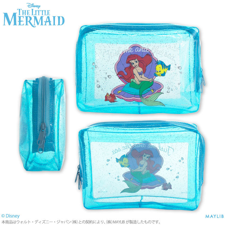 リトル・マーメイド クリア箱型ポーチ