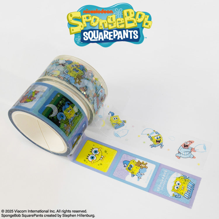 スポンジ・ボブ クリアロールテープ2P パジャマシリーズ