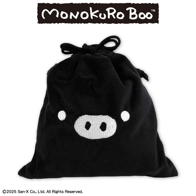 モノクロブー コラボ ふわふわ巾着