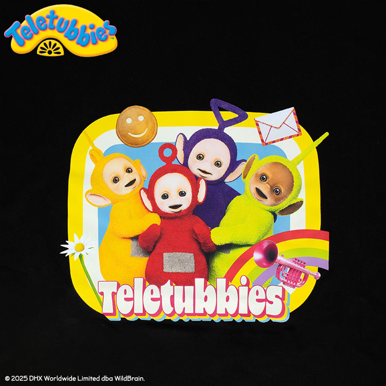 テレタビーズ コラボ Tシャツ ブラック