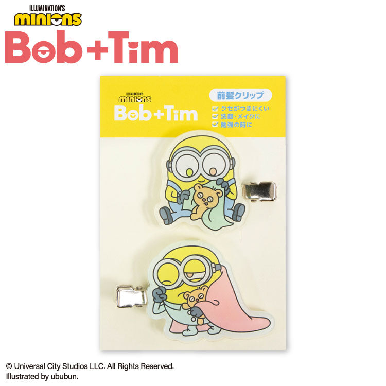 MINIONS Bob+Tim コラボ アクリル前髪クリップ