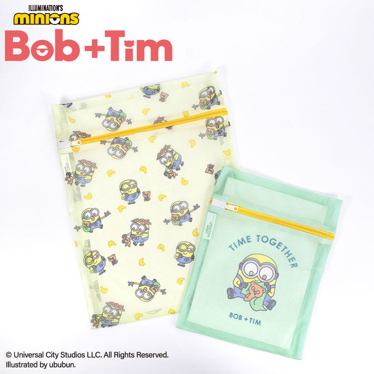 MINIONS Bob+Tim コラボ 洗濯ネット2P
