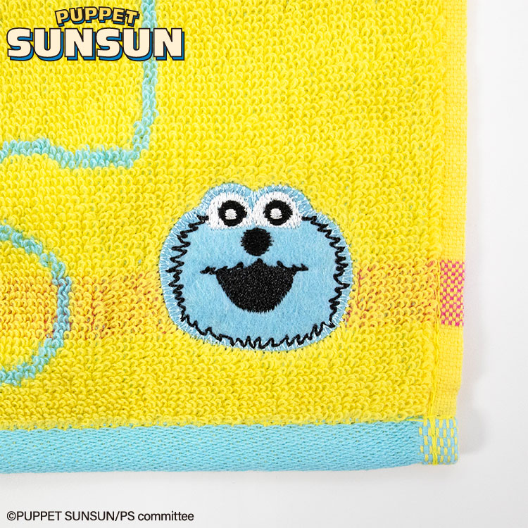 パペットスンスン コラボ ジャガードハンドタオル