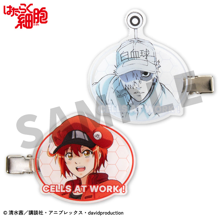 【予約販売】はたらく細胞 コラボ アクリル前髪クリップ