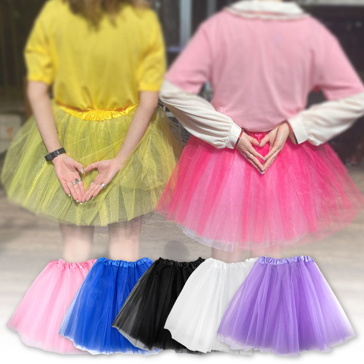 パニエ フリル スカート カラフル