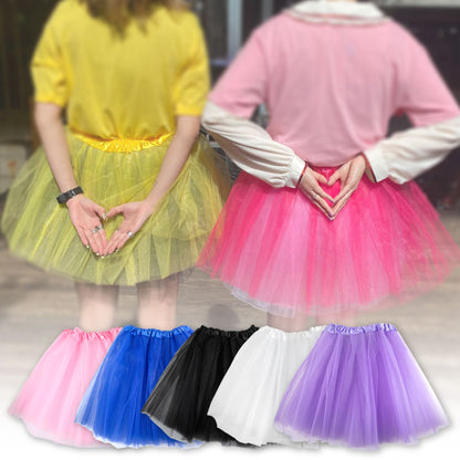 パニエ フリル スカート カラフル