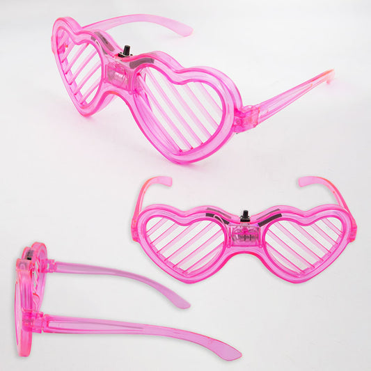 カラー ハートLEDサングラス