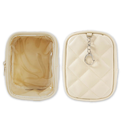 ぬいぐるみポーチ 合皮キルティング