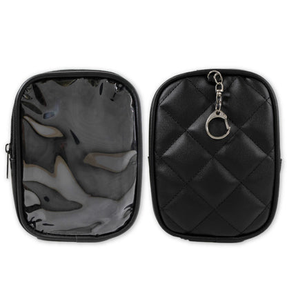 ぬいぐるみポーチ 合皮キルティング