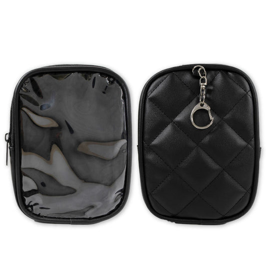 ぬいぐるみポーチ 合皮キルティング