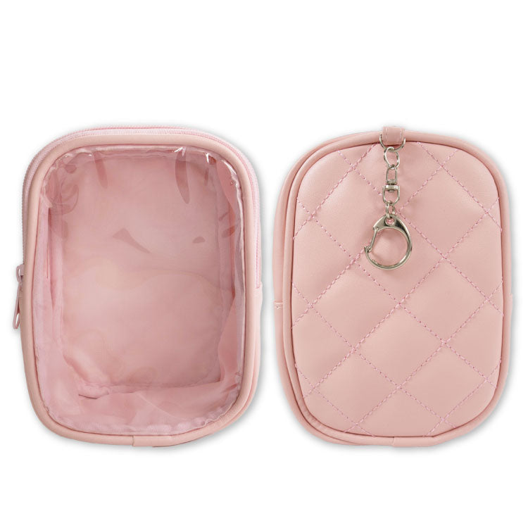 ぬいぐるみポーチ 合皮キルティング