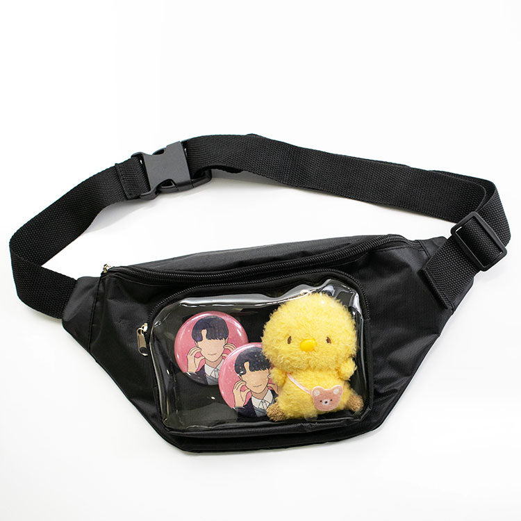 クリア窓付きボディバッグ