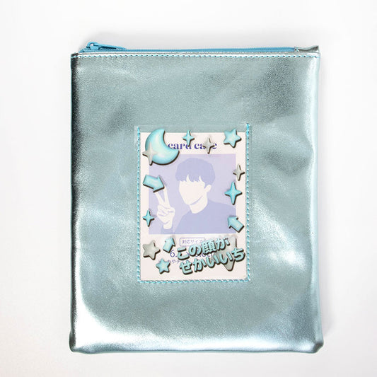 ポケット付きフラットポーチ