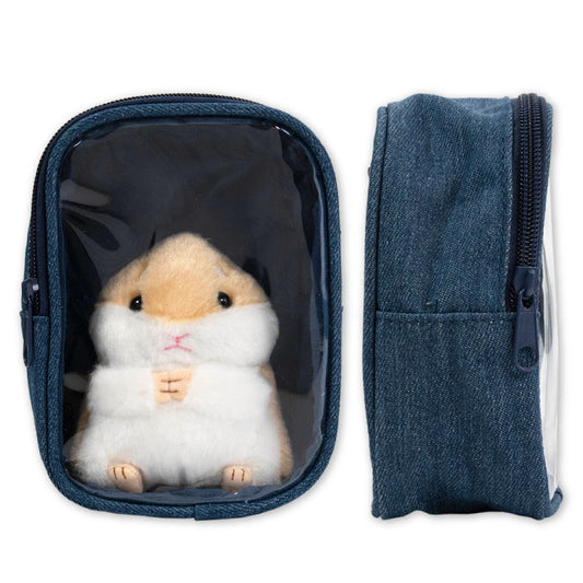 ぬいぐるみポーチ デニム