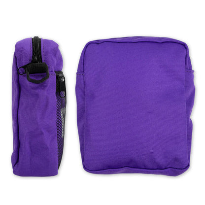 メッシュポケット付きショルダーバッグ