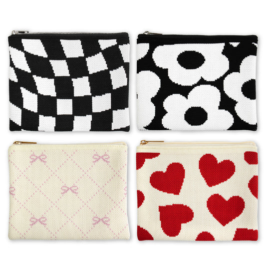 ニットフラットポーチ