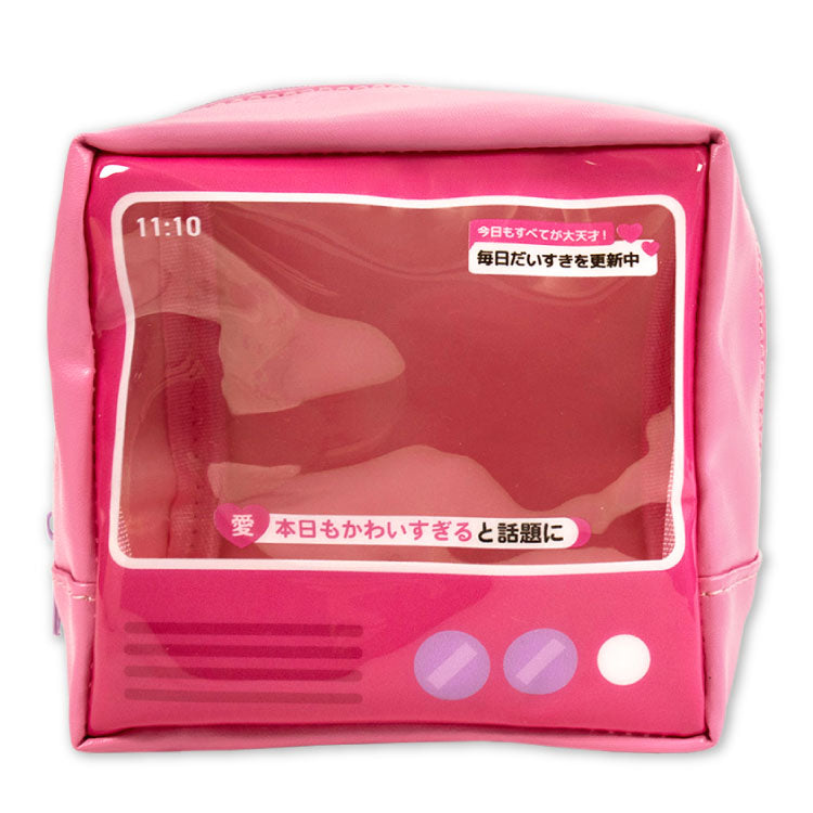 テレビ型ぬいぐるみポーチ