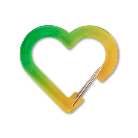 ハートグラデーションカラビナキーホルダー