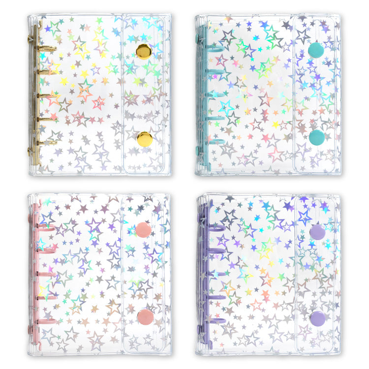 クリアコレクトブック 5つ穴 星柄