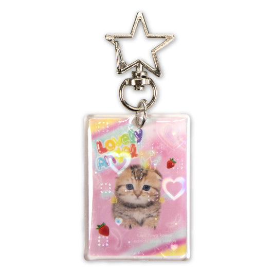 ぷっくりアクリルキーホルダー 実写動物