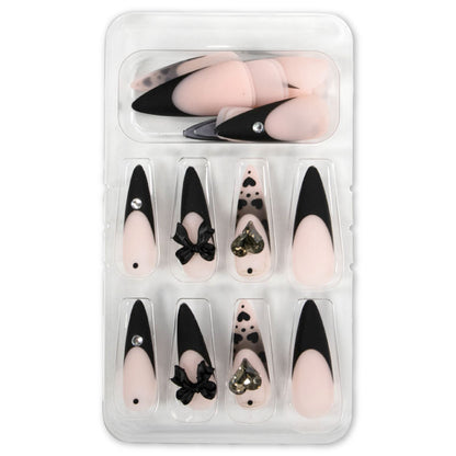 ネイルチップ ハートリボン