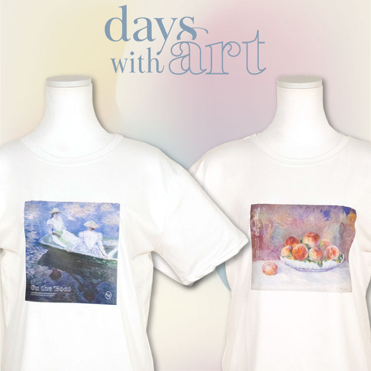 クラシカルガーリー days with art Tシャツ