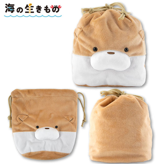 海の生きもの ふわふわ巾着