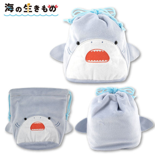 海の生きもの ふわふわ巾着