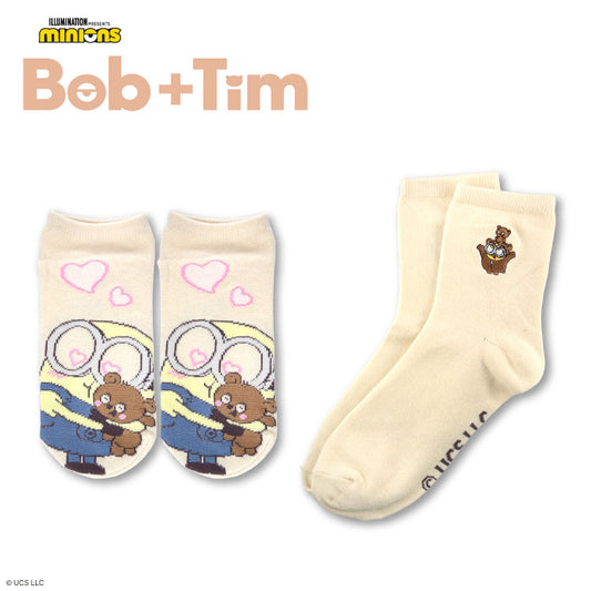 MINIONS Bob+Tim コラボ ソックス