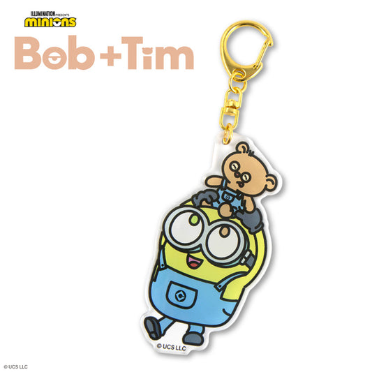 MINIONS Bob+Tim コラボ ぷっくりアクリルキーホルダー