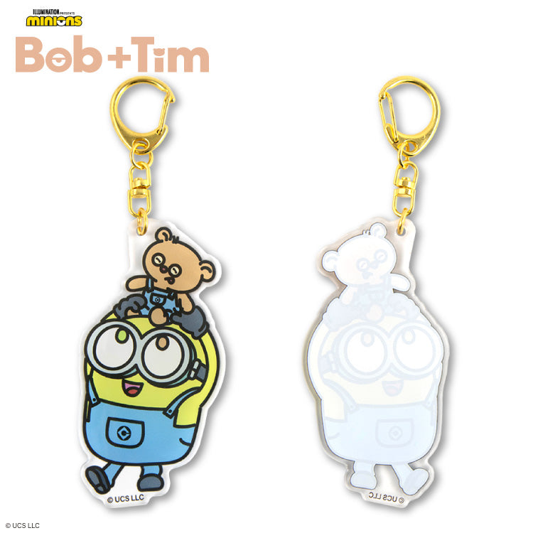 MINIONS Bob+Tim コラボ ぷっくりアクリルキーホルダー