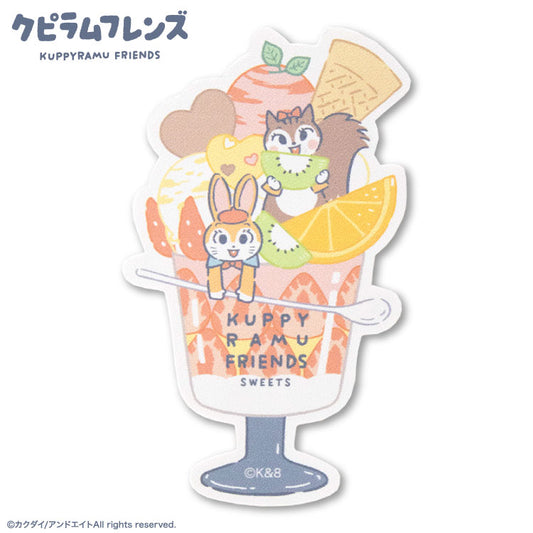 クピラムフレンズ コラボ レザーステッカー