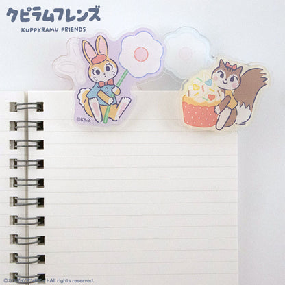 【予約販売】クピラムフレンズ コラボ アクリルクリップ2P