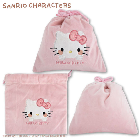 サンリオキャラクターズ コラボ ふわふわ巾着 ゆるっとシンプル